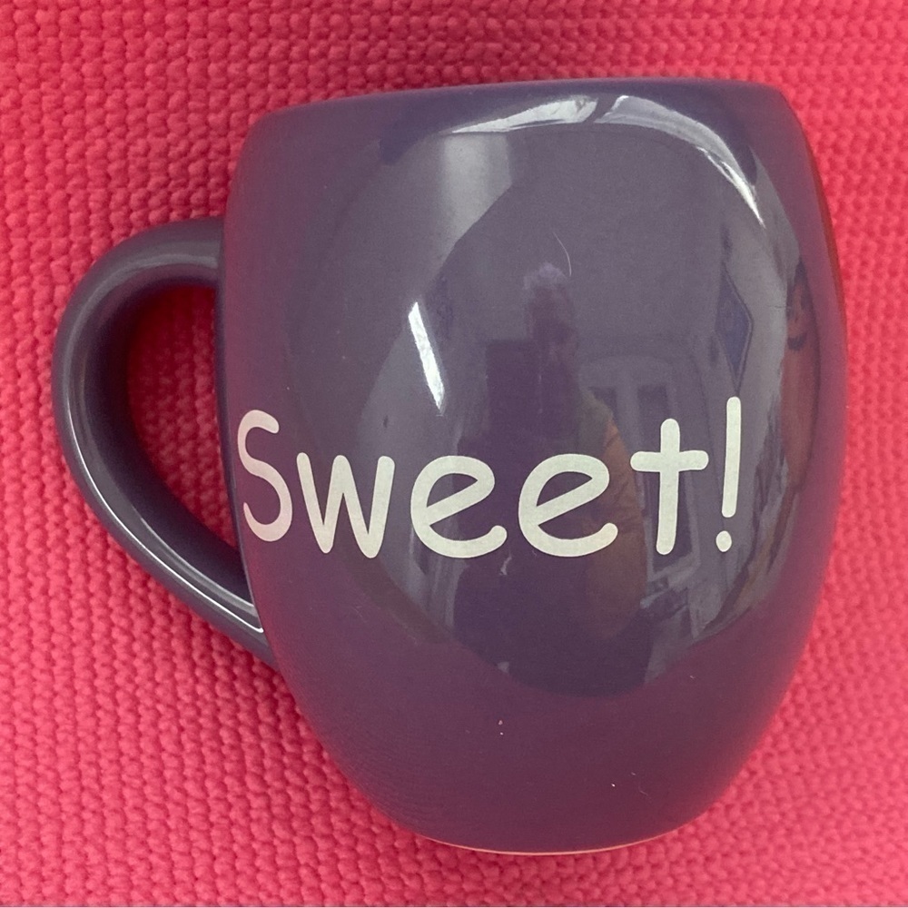 Authentic Disney Park Minnie Mouse SWEET Purple Coffee Mug Cup 20 oz - Picture 2 of 5